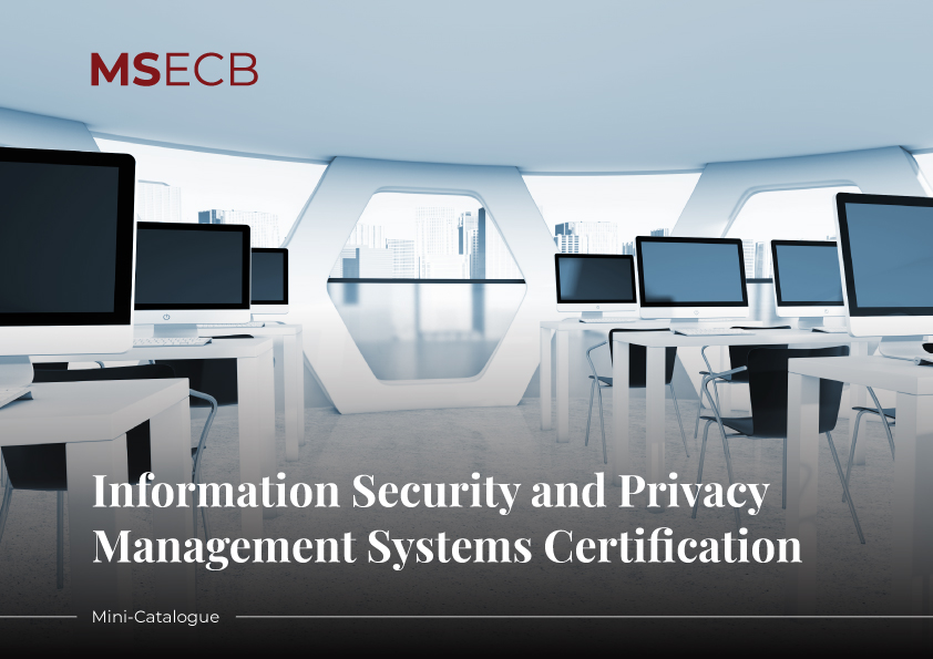 "Cover photo for Information Security and Privacy Management Systems Mini Catalogue."