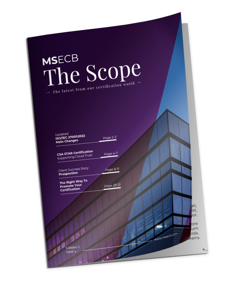 The Scope Newsletter, Updated ISO/IEC 27001:2022, how CSA STAR supports cloud trust, and the right way to promote certification
